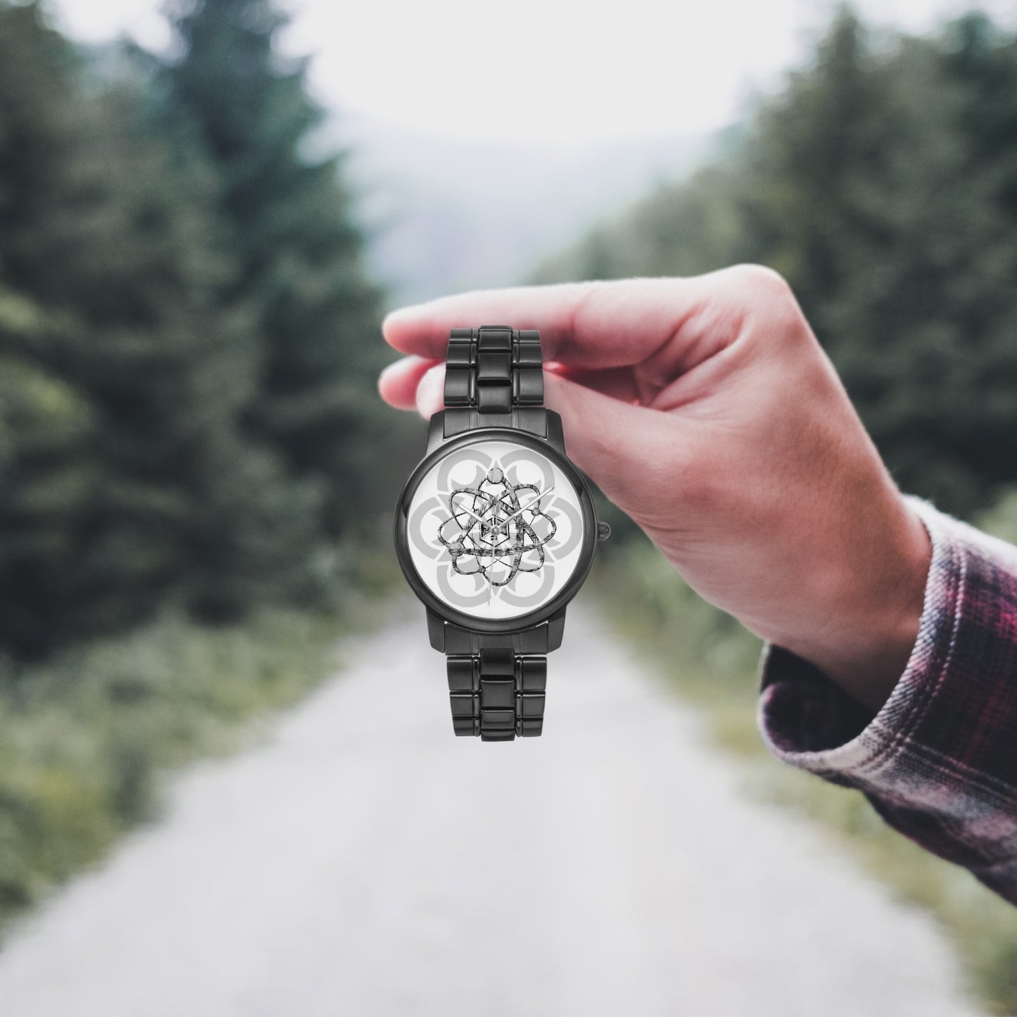 PHz6 Mandala Stainless Steel Quartz Watch