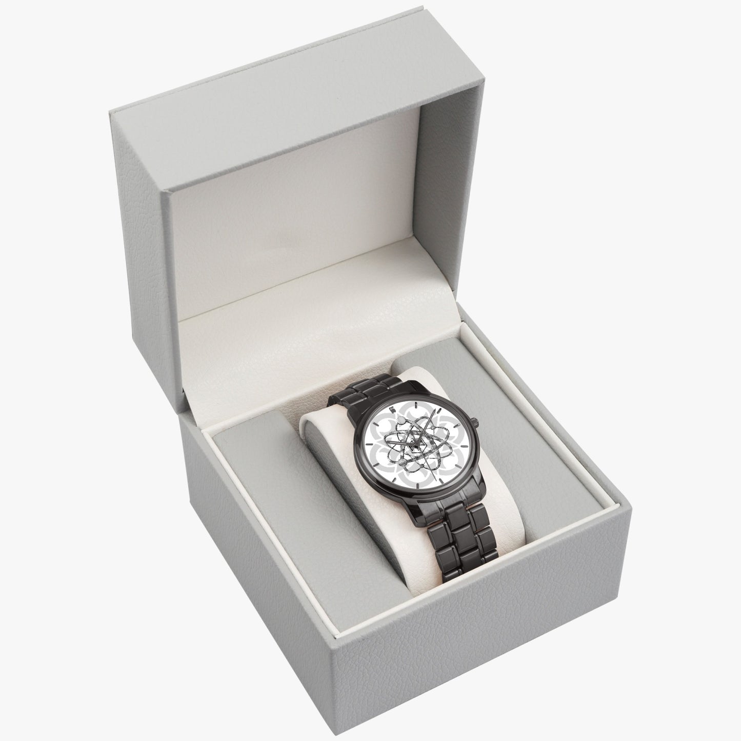 PHz6 Mandala Stainless Steel Quartz Watch