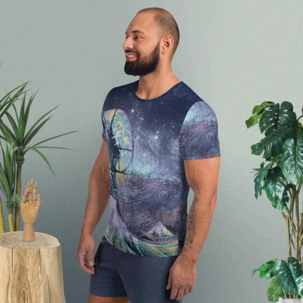 Men's Athletic T-shirt Starry Night