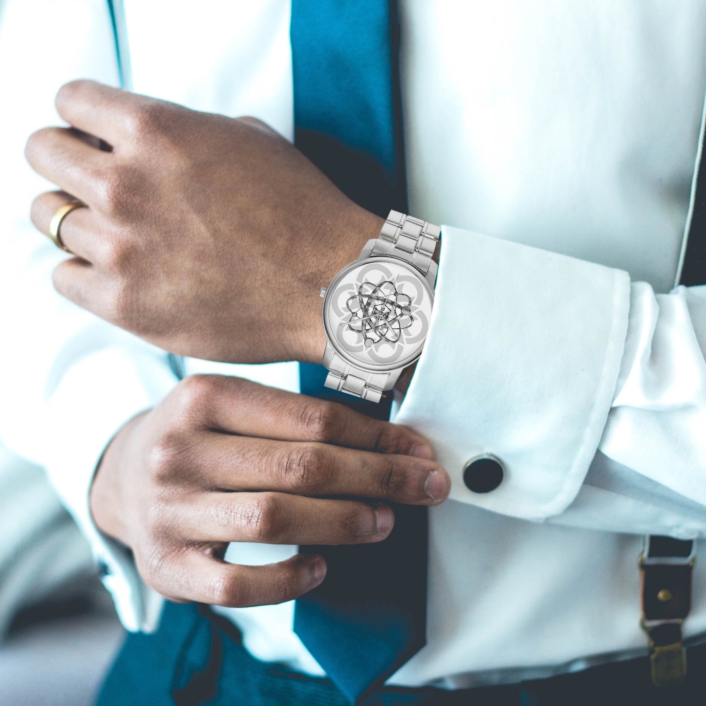 PHz6 Mandala Stainless Steel Quartz Watch