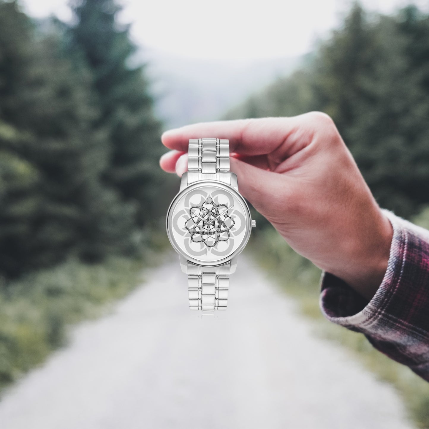 PHz6 Mandala Stainless Steel Quartz Watch