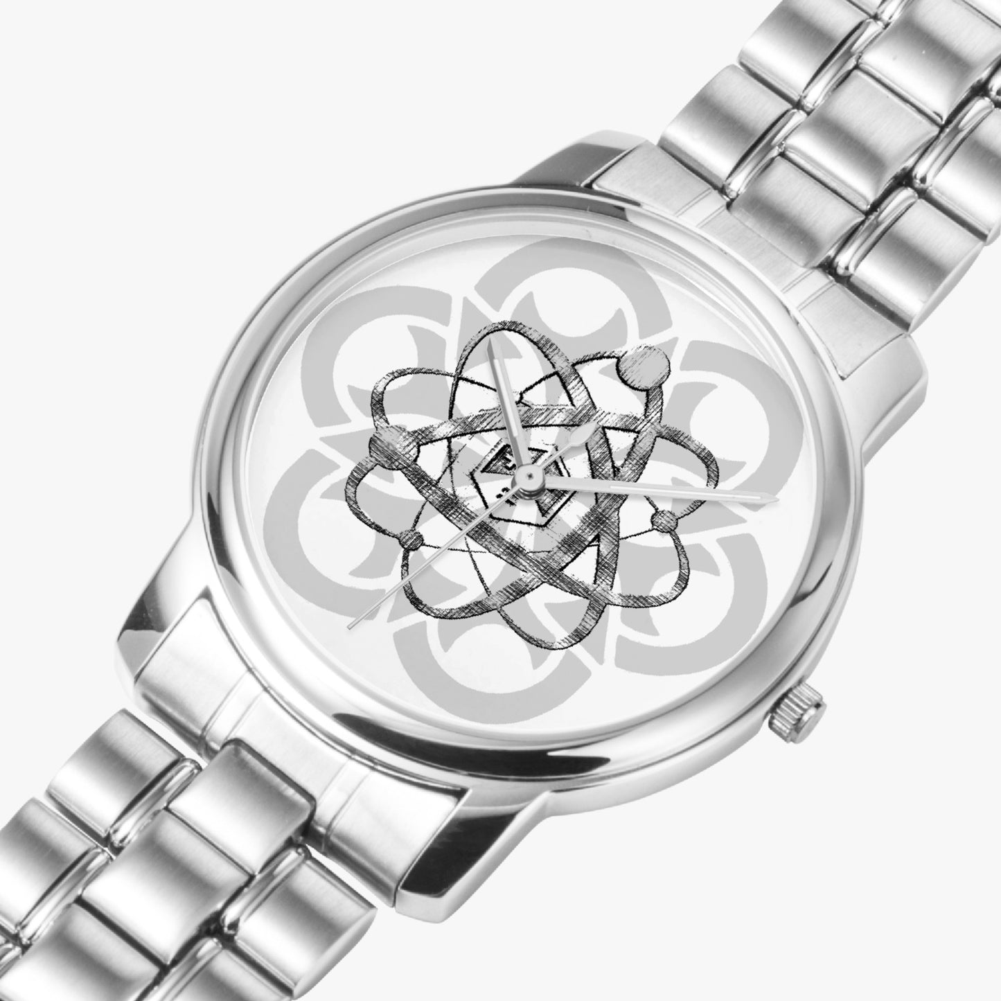 PHz6 Mandala Stainless Steel Quartz Watch