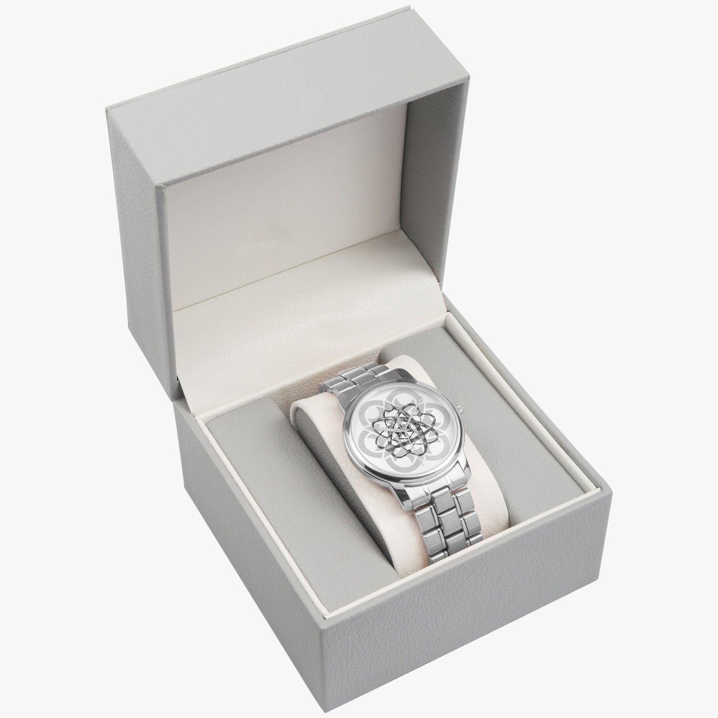 PHz6 Mandala Stainless Steel Quartz Watch