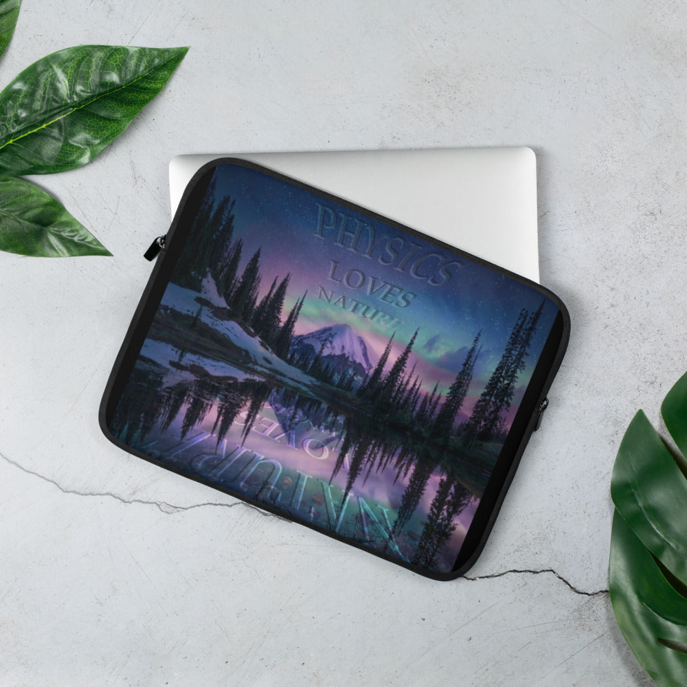 Physics Loves Nature Laptop Sleeve