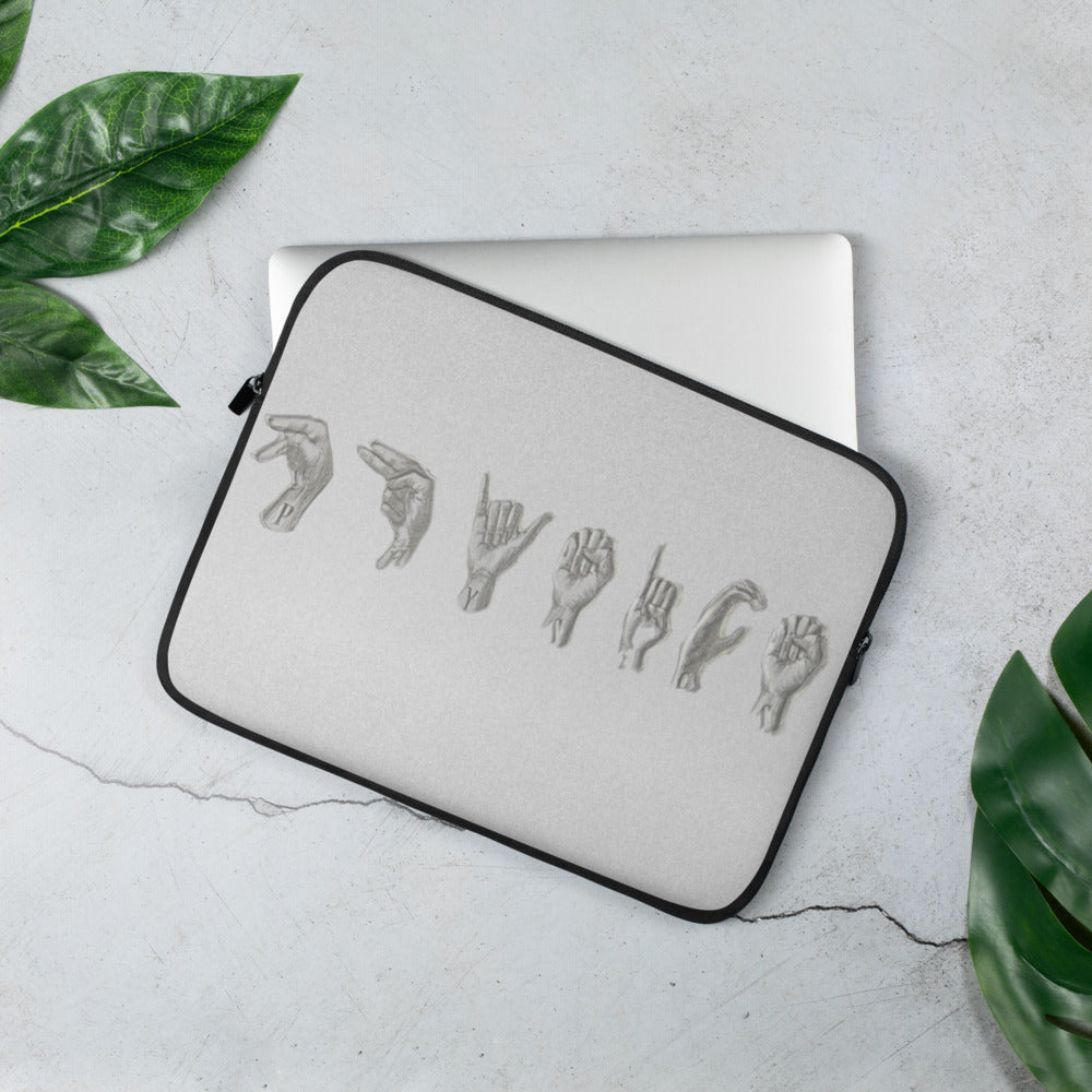 Sign Language Laptop Sleeve