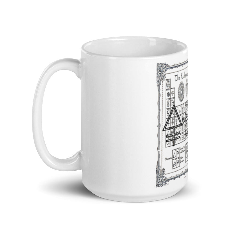 White glossy mug