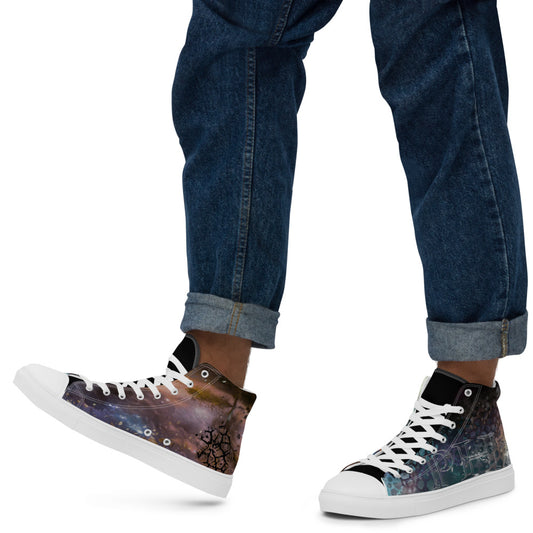 Men’s high top canvas shoes